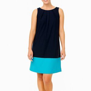 Women's - Jude Connally Pamela Navy & Teal Colorblock Dress, Size XS